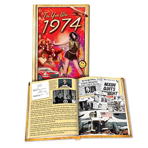 Pre-Owned 1974 Flickback Mini-Book: Great Birthday Gift or Anniversary Gift Hardcover  2011 (Hardcover) 0922658749 9780922658749