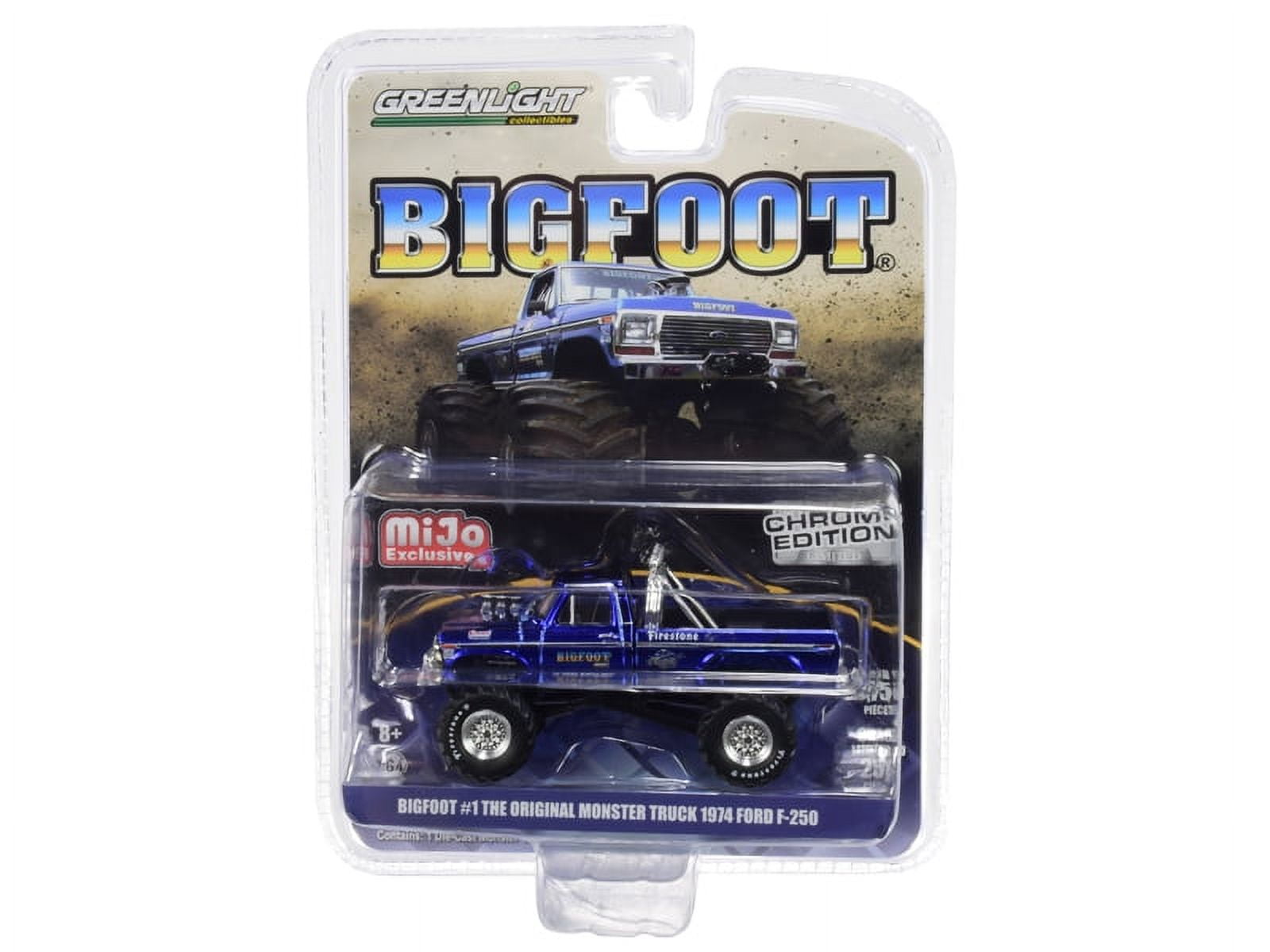 1974 Ford F-250 Truck w/Camper Shell Blue Met. w/Black
