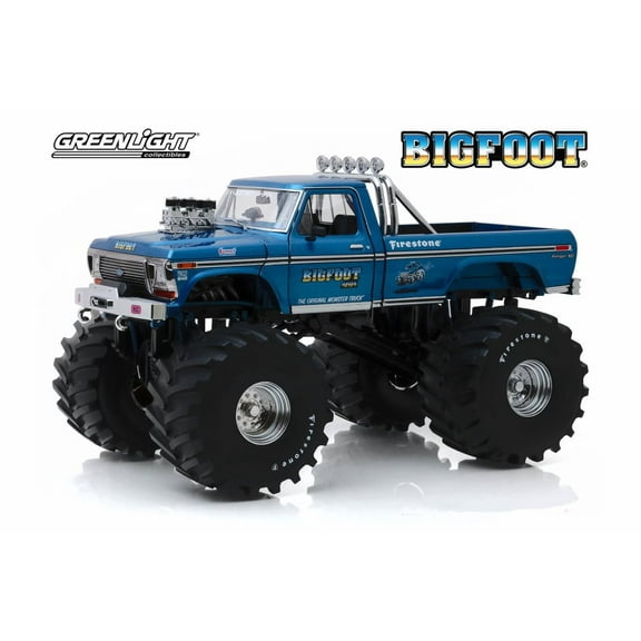 1974 Ford F-250 Monster Truck (with 66-inch Tires), Kings of Crunch - Bigfoot - Greenlight 13541 - 1/18 scale Diecast Model Toy Car