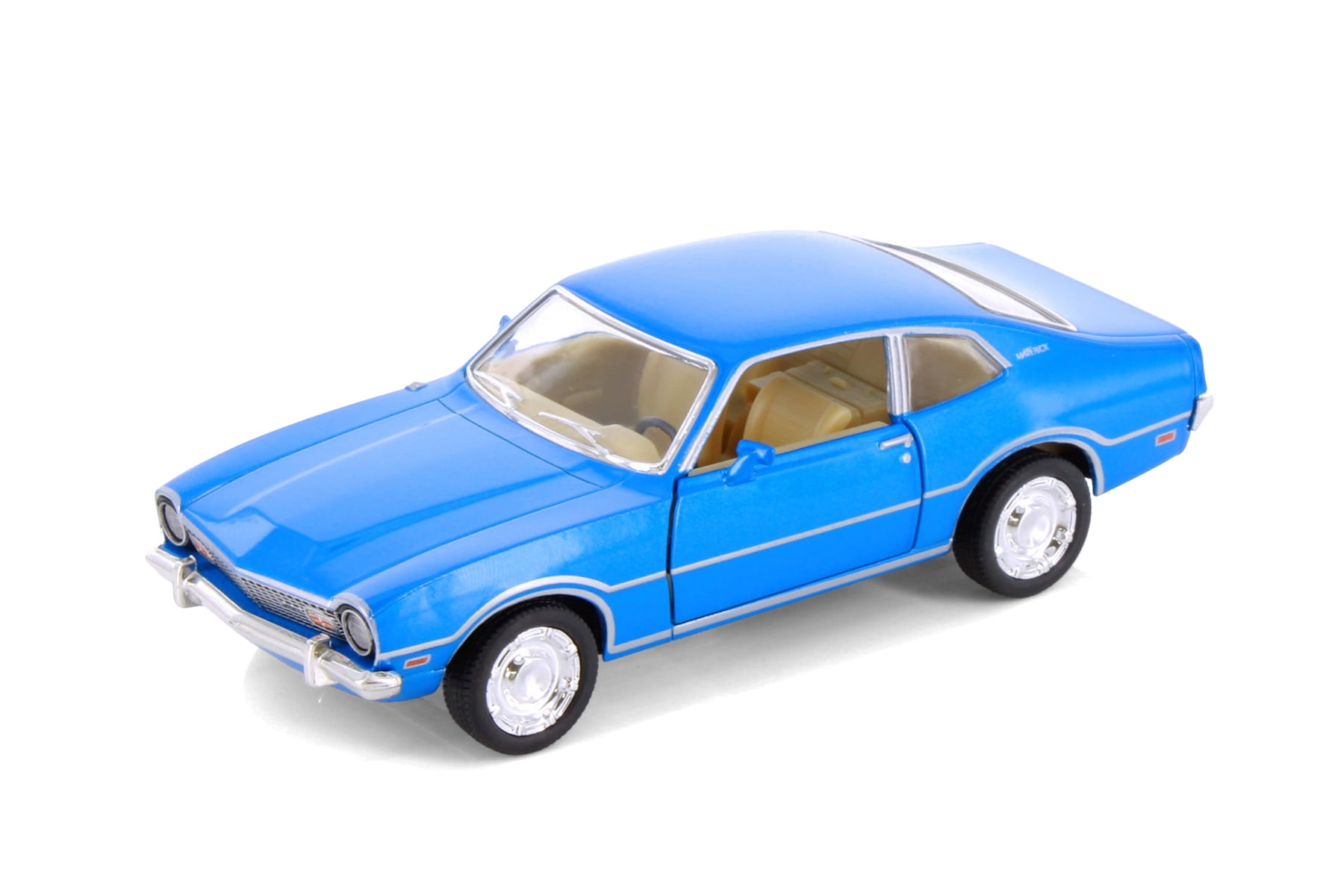 1974 Ford Maverick, Blue - Kinsmart 5488D - 1/38 Scale Diecast Model ...