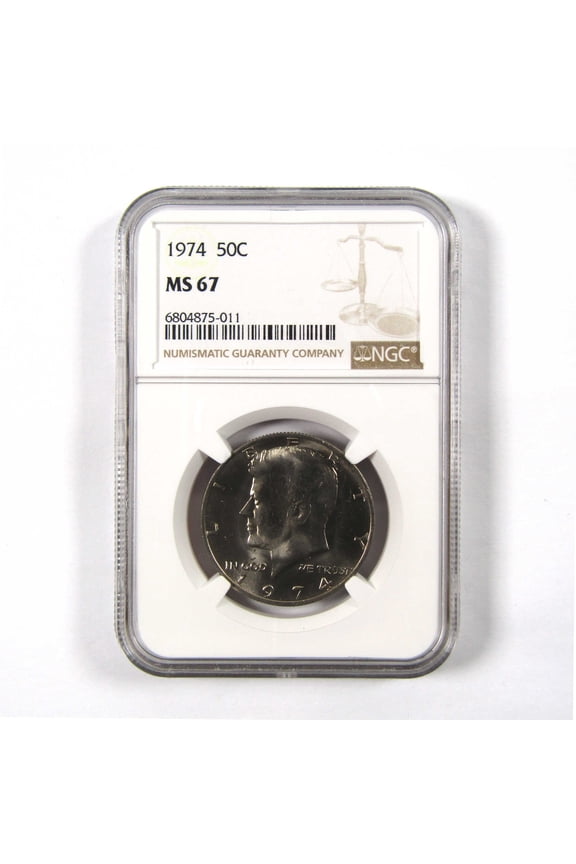 1974 Kennedy Half Dollar MS 67 NGC Clad 50c Uncirculated SKU:I9828