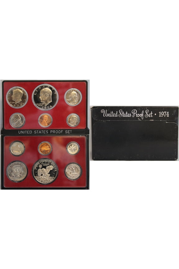 1974 Proof Set - U.S. Mint 6-Coin Set - Includes Eisenhower Dollar
