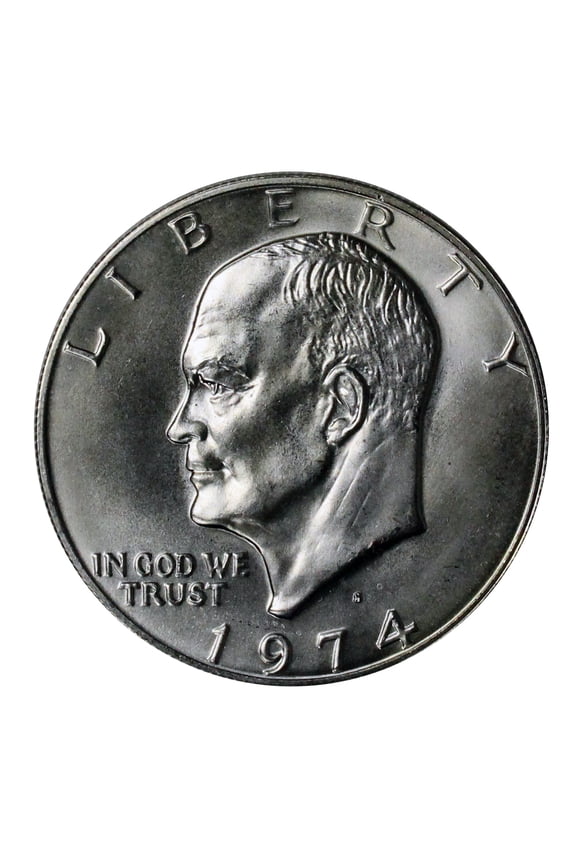 1974-S Eisenhower Dollar BU - 40% Silver Collectible Coin