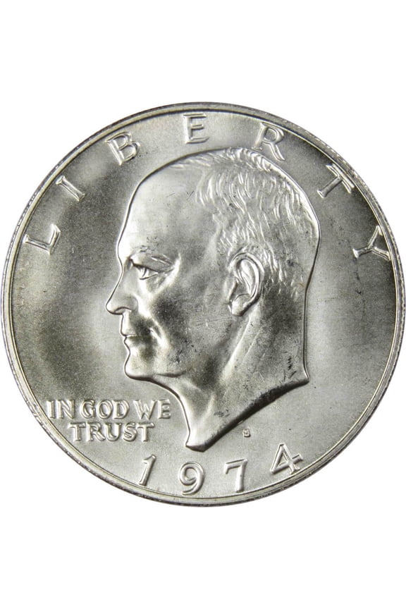 1974 S Eisenhower Dollar BU Uncirculated Mint State 40% Silver IKE $1 Coin