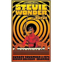 1974 Stevie wonder Concert Poster Wall Art Re-print Is es 11 x 17 Inch Poster