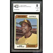 1974 Topps #456 Dave Winfield Rookie Card BGS BCCG 8 Excellent+
