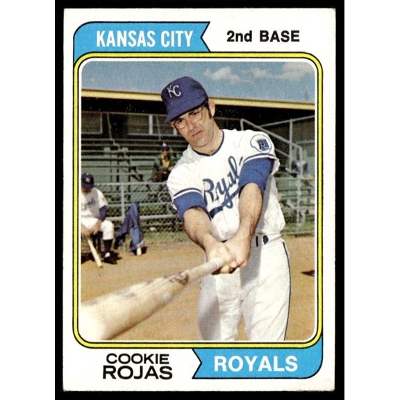 1974 Topps Baseball Card Cookie Rojas Kansas City Royals #278 EX-MT