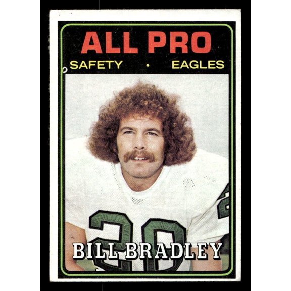 1974 Topps Philadelphia Eagles Bill Bradley #143 AP Football Card