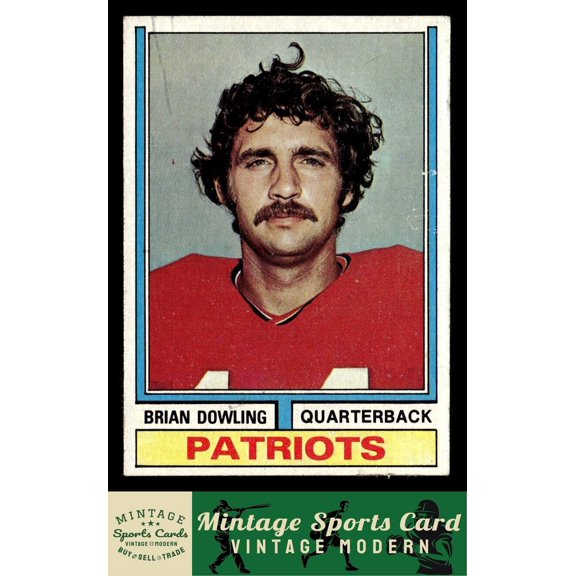 1974 Topps Brian Dowling RC #357 New England Patriots Football Card