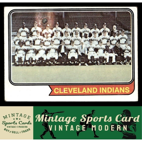1974 Topps Cleveland Indians TC #541