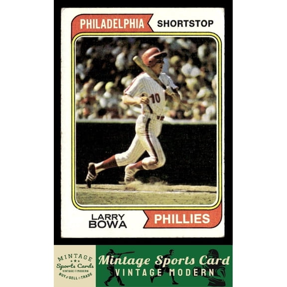 1974 Topps Larry Bowa #255 Philadelphia Phillies Baseball Card