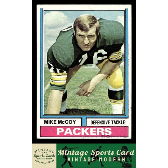 1974 Topps Mike McCoy #425 Green Bay Packers Football Card