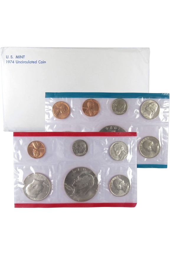 1974 Uncirculated Coin Set U.S Mint Original Government Packaging OGP
