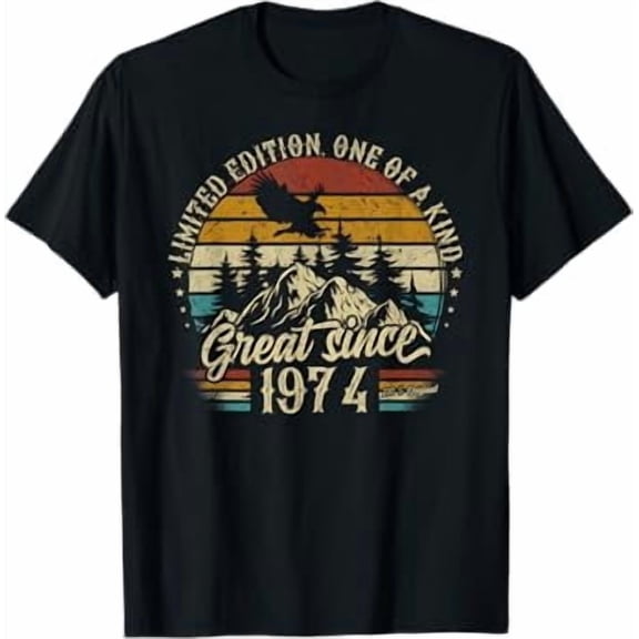 1974 vintage birthday retro Edition men woman gift T-Shirt