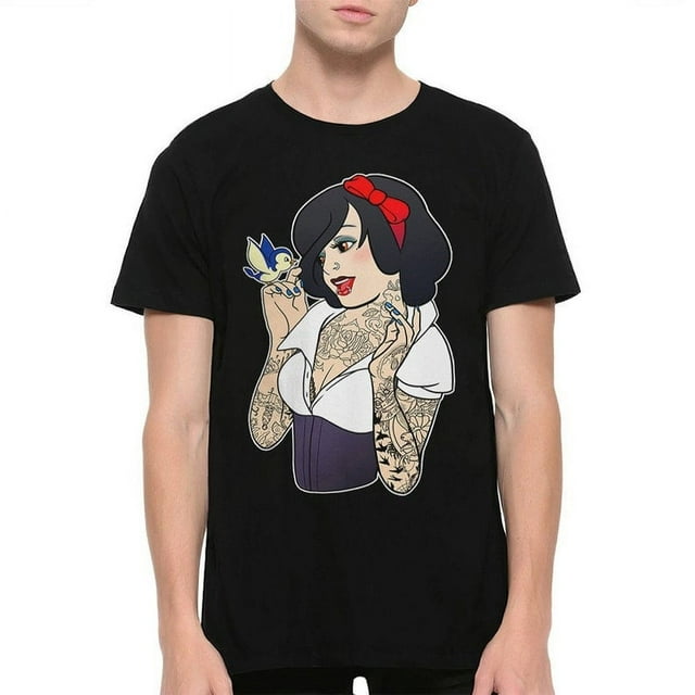 1974139 USTEE UNISEX TSHIRT Snow White Punk Rock Tshirt / Men's Women