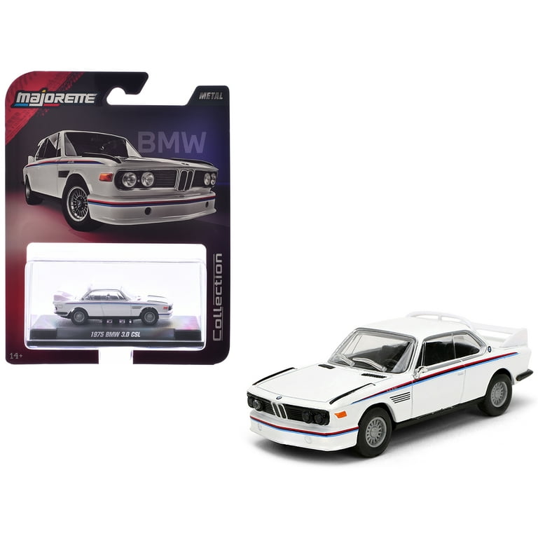 1975 BMW 3.0 CSL White with Red and Blue Stripes 