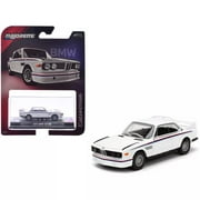 1975 BMW 3.0 CSL White with Red and Blue Stripes Collection Series 1/64 Diecast Model Car by Majorette