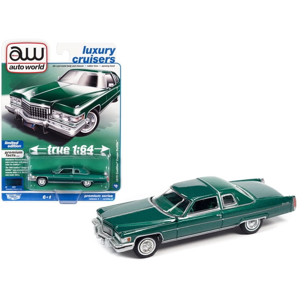 1975 Cadillac Coupe DeVille Green 1/64 Diecast - Walmart Business