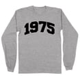 thumbnail image 1 of 1975 College Style Long Sleeve Shirt Unisex 2X-Large Grey, 1 of 5