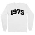 thumbnail image 1 of 1975 College Style Long Sleeve Shirt Unisex Medium White, 1 of 5