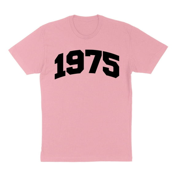 1975 College Style Shirt Unisex Large Pink