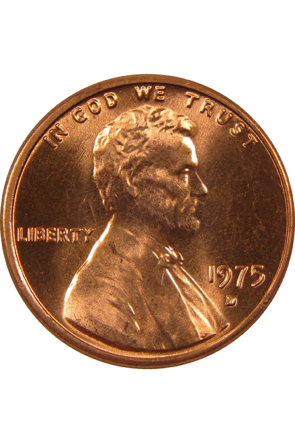 1975 D Lincoln Memorial Cent BU Uncirculated Penny 1c Coin