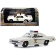thumbnail image 1 of 1975 Dodge Monaco Cream "Hazzard County Sheriff" 1/43 Diecast Model Car by Greenlight, 1 of 6