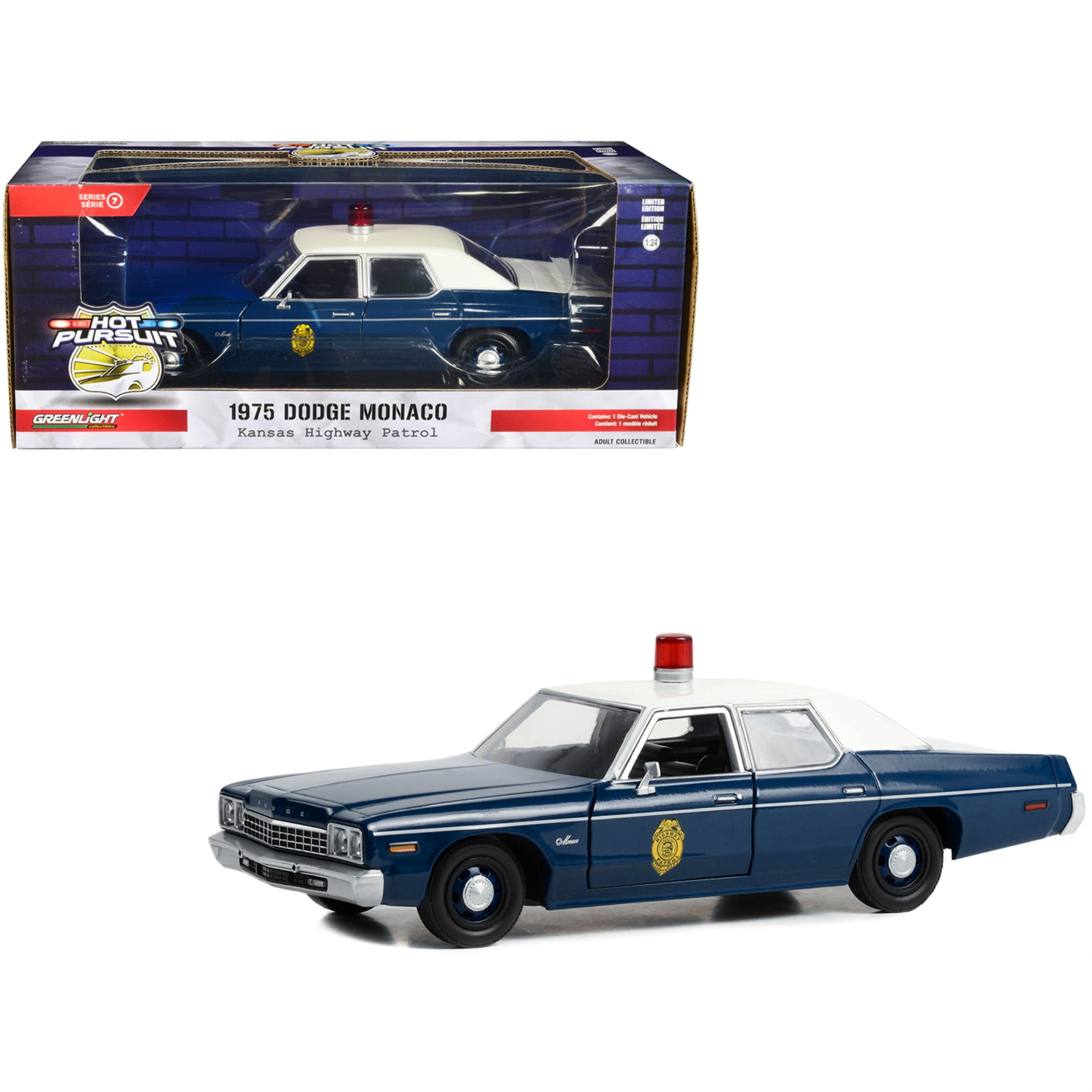 1975 Dodge Monaco Dark Blue with White Top 