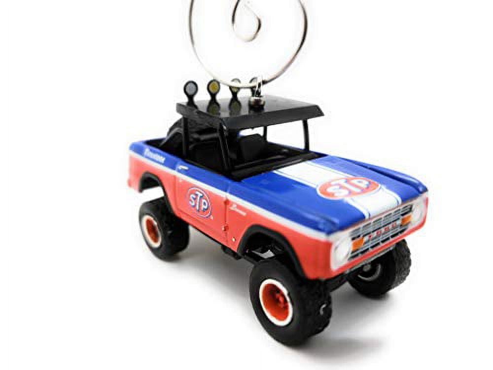 1975 Ford Bronco SUV Custom Christmas Ornament 1:64 Diecast STP