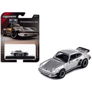 1975 Porsche 930 Turbo Silver Metallic "Collection" Series 1/64 Diecast Model Car by Majorette