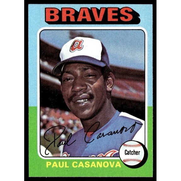 1975 Topps Baseball Card Paul Casanova Atlanta Braves #633 NM or Better