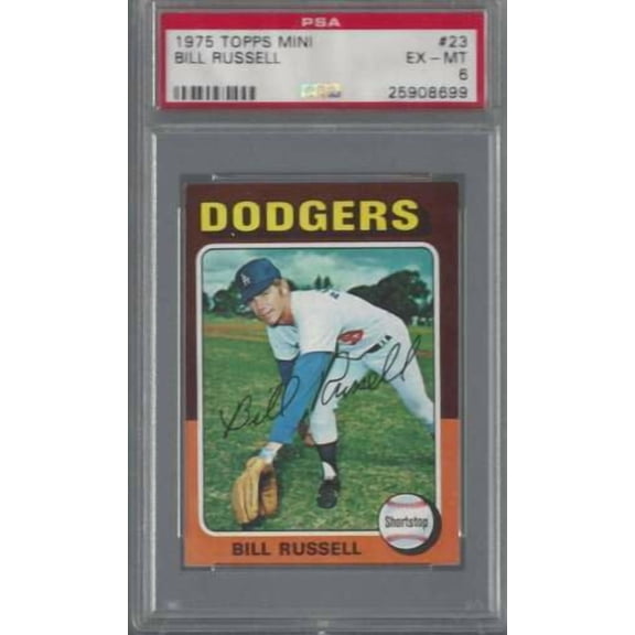 1975 Topps Bill Russell #23 Base Set PSA PSA 6