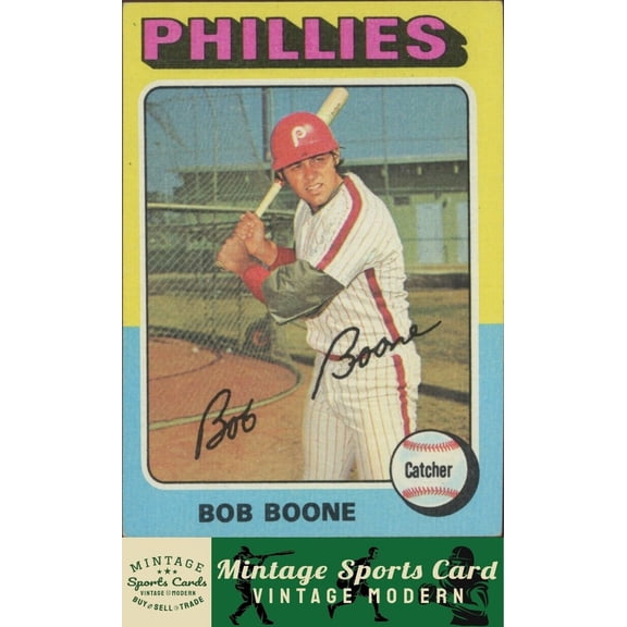 1975 Topps Bob Boone #351 Philadelphia Phillies VG/VG+ Baseball Card