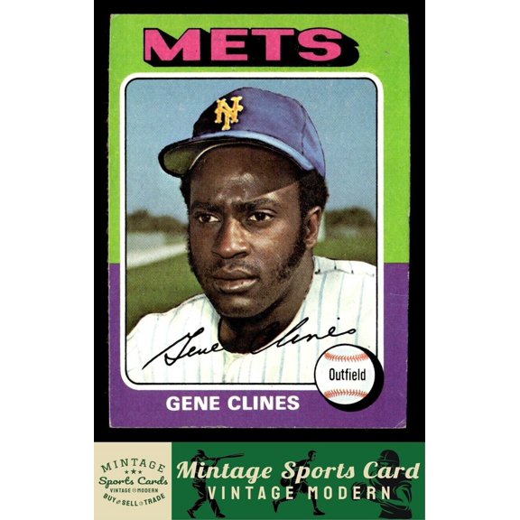 1975 Topps Gene Clines #575 New York Mets Baseball Card