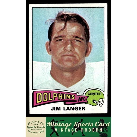 1975 Topps Jim Langer #196