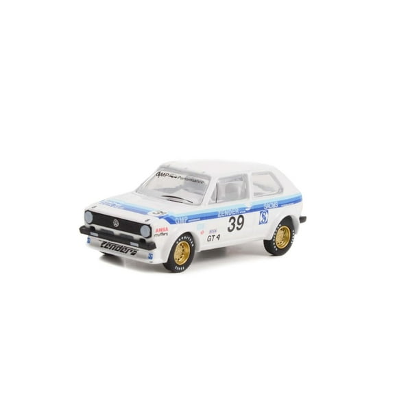 1975 Volkswagen Rabbit Mk1 #39, White - Greenlight 63020B/48 - 1/64 Scale Diecast Model Car