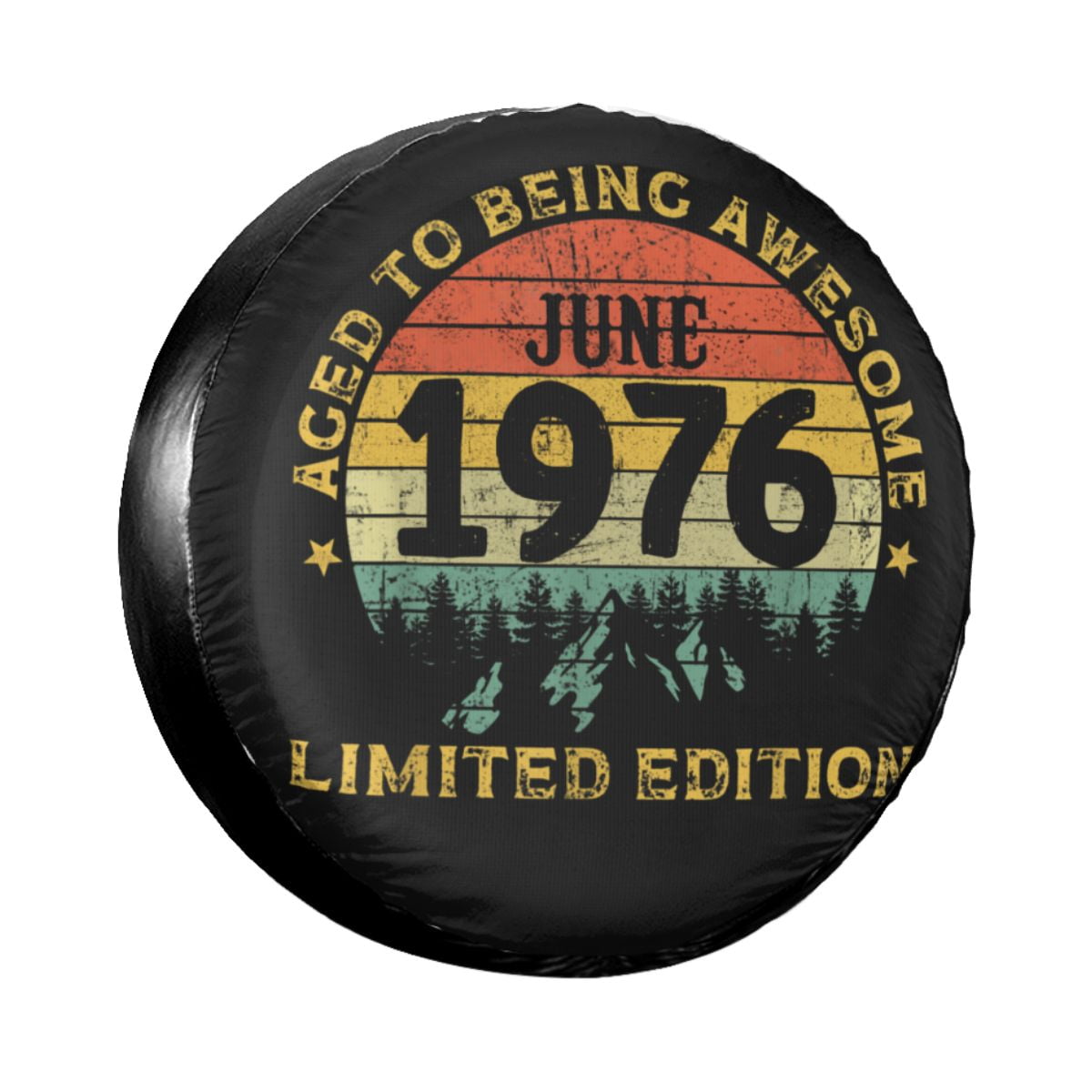 1976 44 Years Old Born In 1976 Spare Tire Cover Case Bag for Gift Car