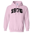 thumbnail image 1 of 1976 College Style Hoodie Sweatshirt Unisex 4X-Large Pink, 1 of 5