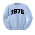 thumbnail image 1 of 1976 College Style Sweatshirt Unisex Large Light Blue, 1 of 5