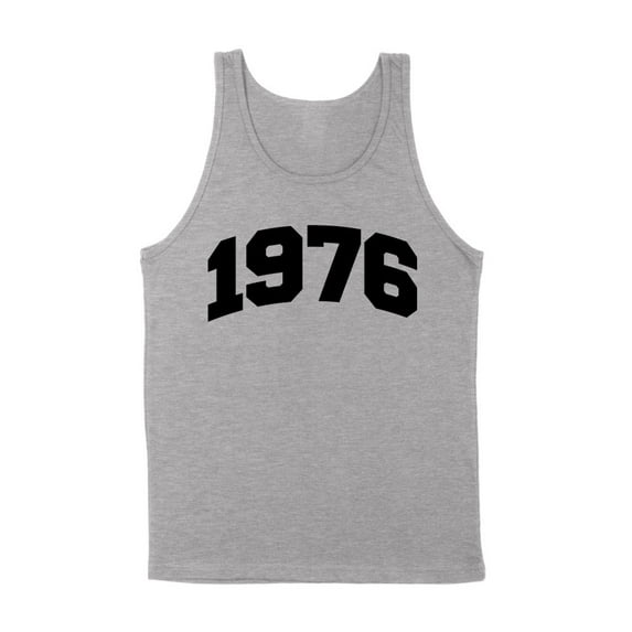 1976 College Style Tank Top Unisex 2X-Large Grey
