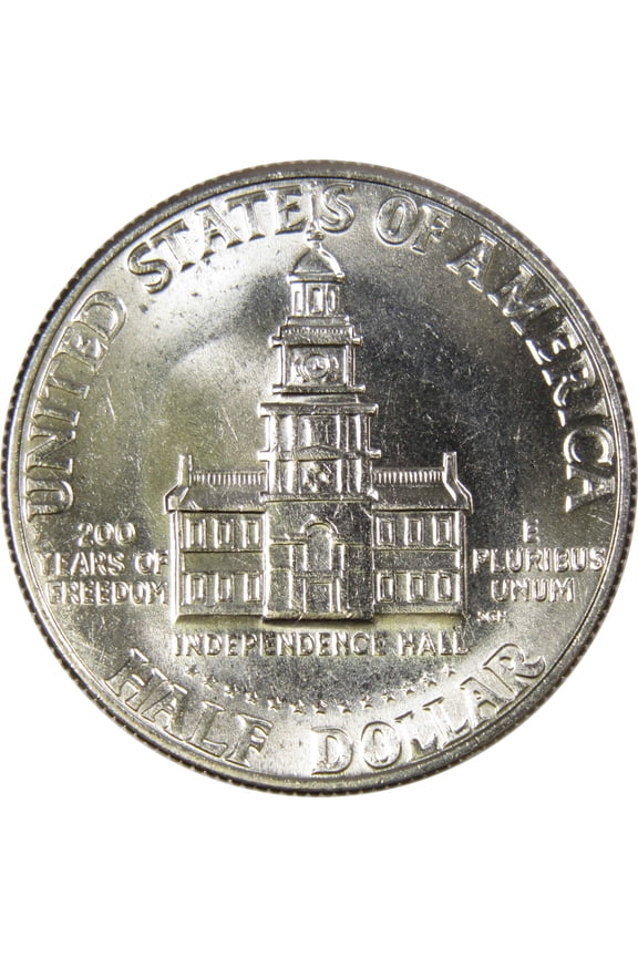 1976 D Kennedy Bicentennial Half Dollar BU Uncirculated Mint State 50c US Coin