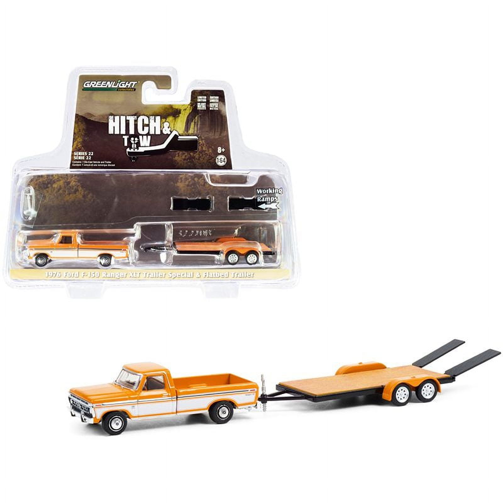 ミニカー Green light Pickup/ Truck Set 2018 Ford F-150 XLT Pickup Truck White and Double-Axle Dump