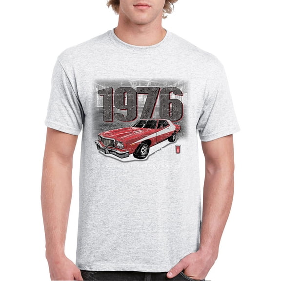 1976 Ford Gran Torino Crest T-shirt Officially Licensed Classic American Mustang Performance F150 Pickup Men's Tee
