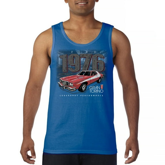 1976 Ford Gran Torino Crest Tank Top Officially Licensed Classic American Mustang Performance F150 Pickup Men's Top