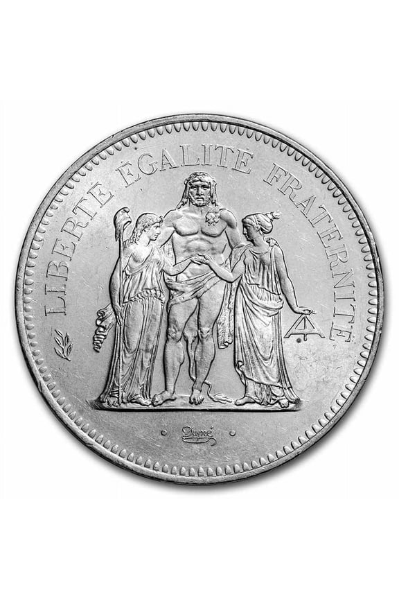 1976 France Silver 50 Francs Hercules BU