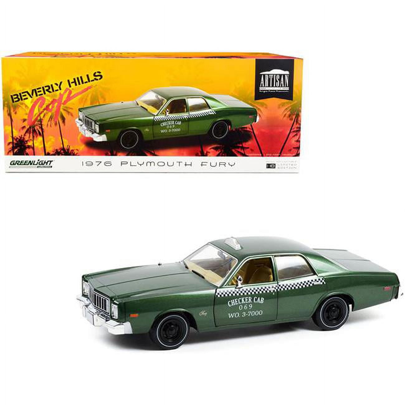 GREENLIGHT COLLECTIBLES 1/18 - PLYMOUTH Fury Checker Cab