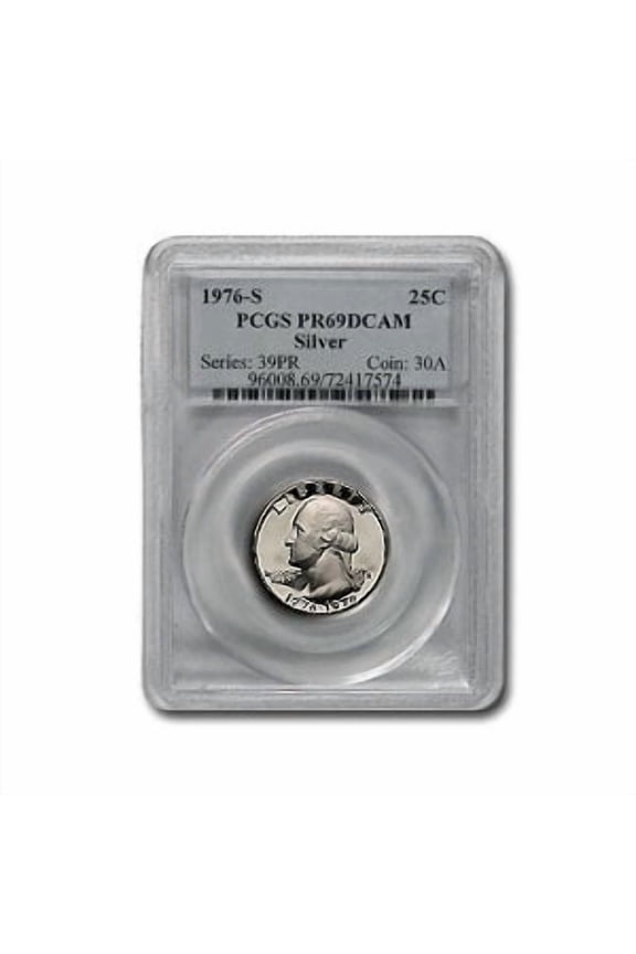 1976-S 40% Silver Washington Quarter PR-69 PCGS