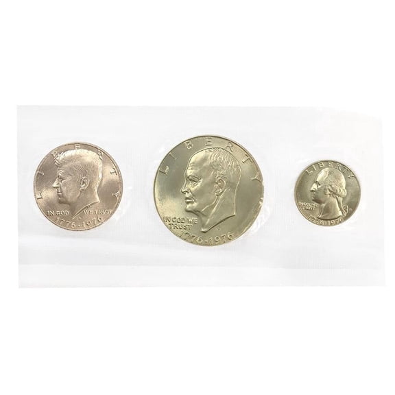 1976-S Bicentennial Silver Unc. 3-Coin Set