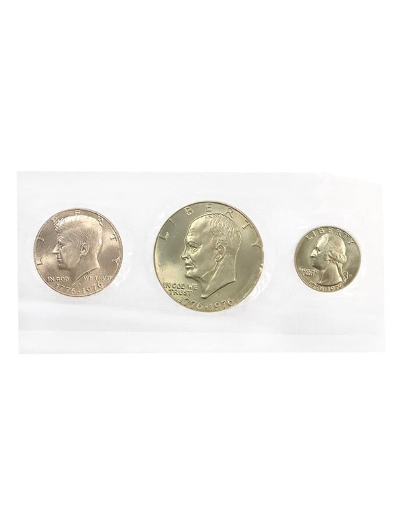 1976-S Bicentennial Silver Unc. 3-Coin Set