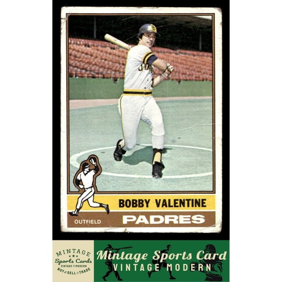 1976 Topps Bobby Valentine San Diego Padres #366 Baseball Card